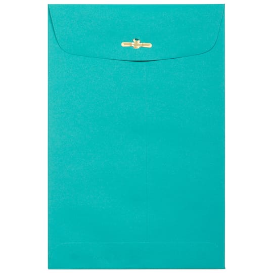 JAM Paper 6" x 9" Sea Blue Open End Catalog Recycled Envelopes